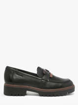 Mocassins Uit Leder Tamaris Zwart accessoires 43